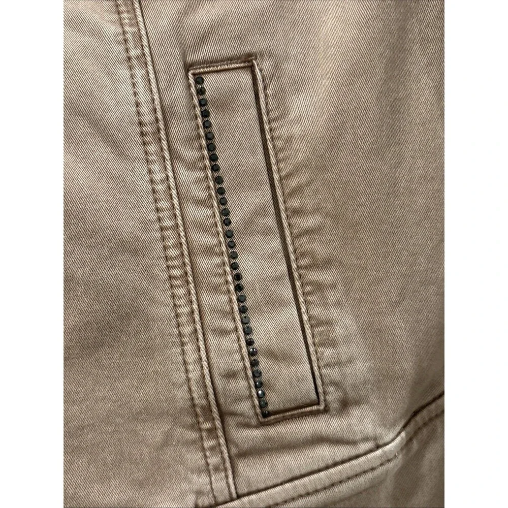 white house black market Mauve Military Jacket Sz 12 - Picture 2 of 5